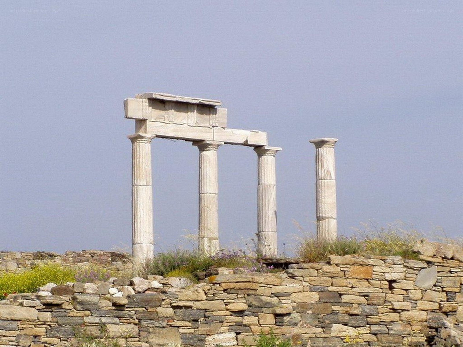 Ancient Greek temple ruins