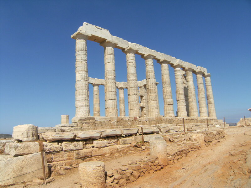 Ancient Greek temple ruins