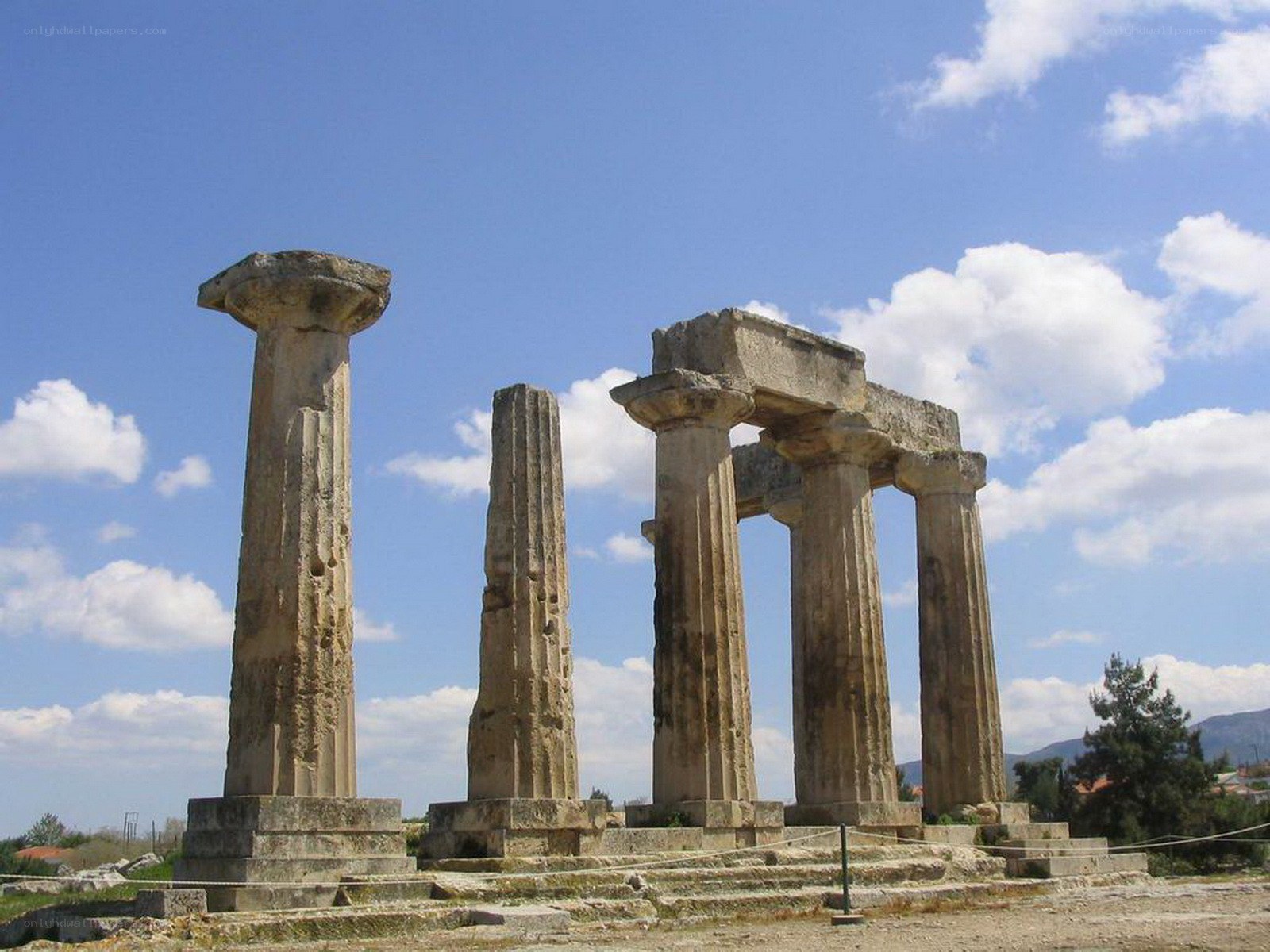 Ancient Greek temple ruins