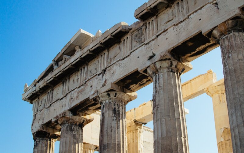 Ancient Greek Temple — White
