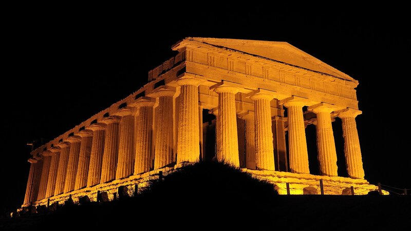 Ancient Greek Temple — Yellow