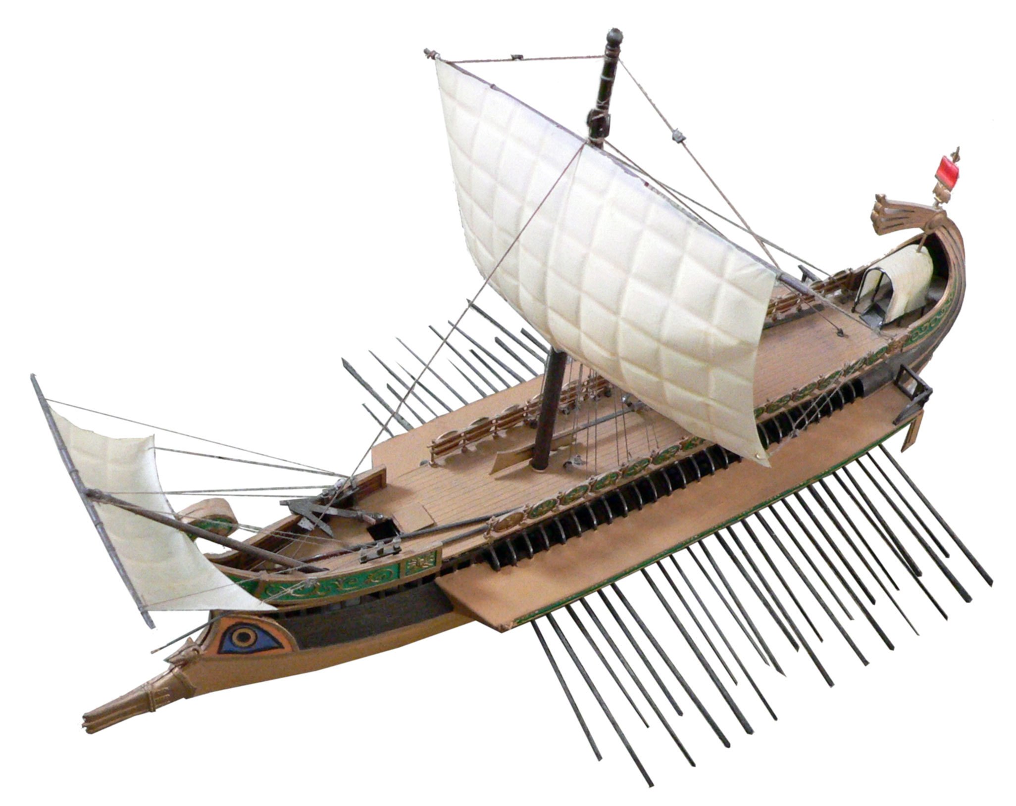 ancient greek trireme model