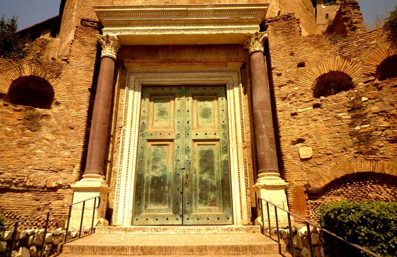 Ancient Green Door