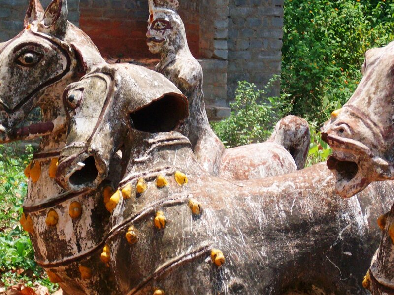 ancient horse statues