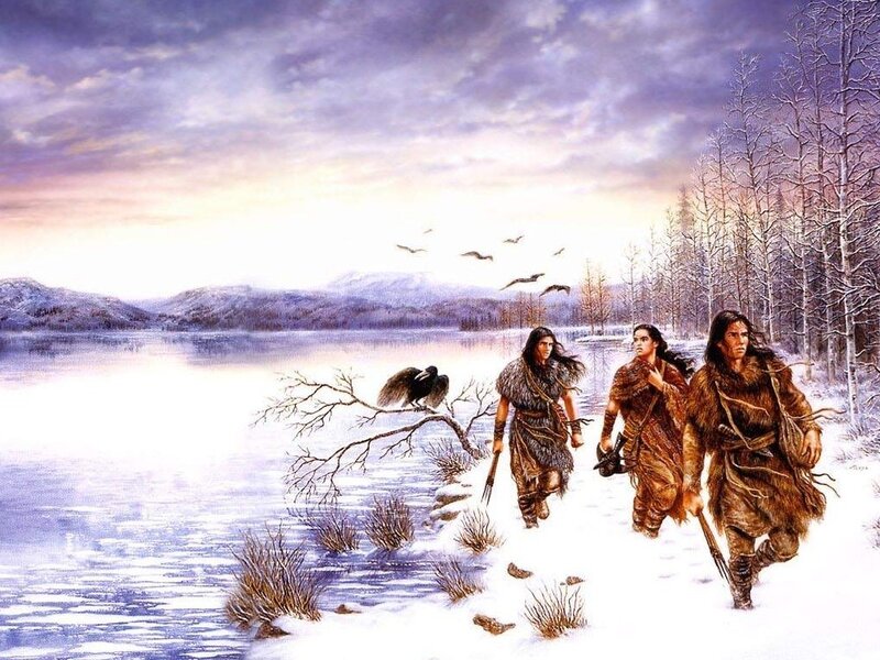 Ancient hunters in winter
