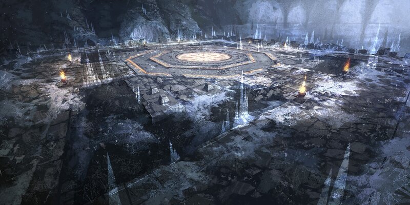 ancient ice cavern temple