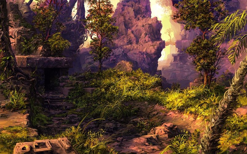 ancient jungle ruins