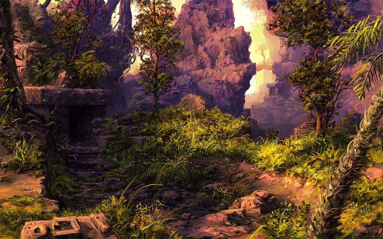 ancient jungle ruins