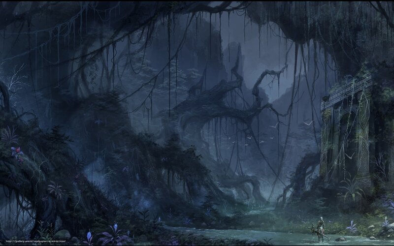 Ancient jungle ruins