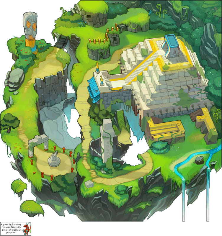 ancient jungle temple map