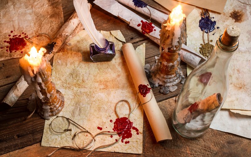 Ancient Letters and Candles
