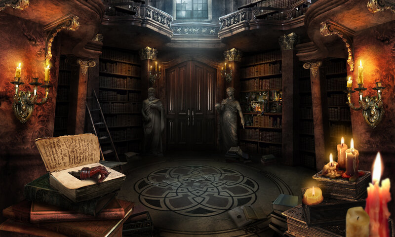Ancient Library Room