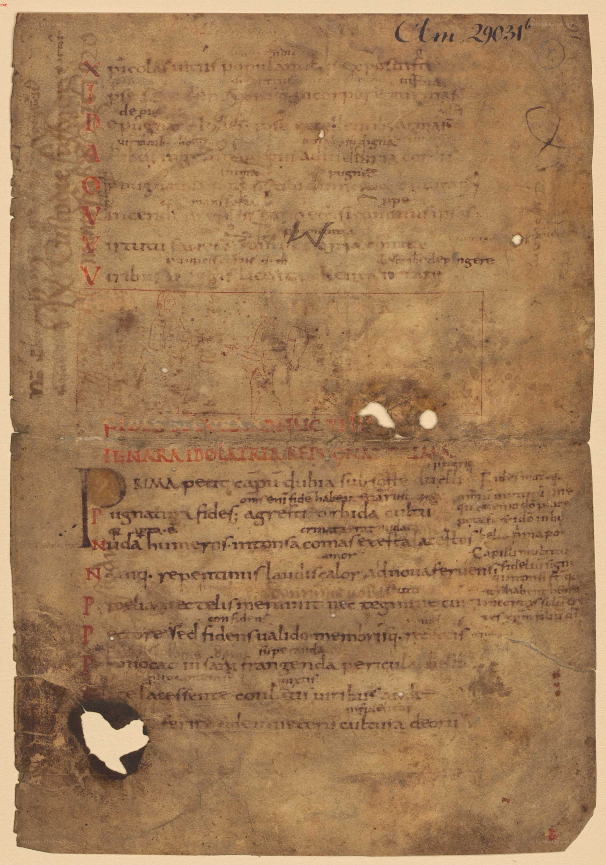 Ancient manuscript page