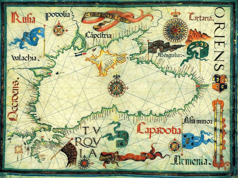 Ancient Map of Mediterranean