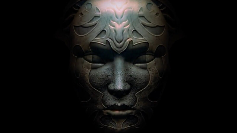 ancient mask with intricate carvings