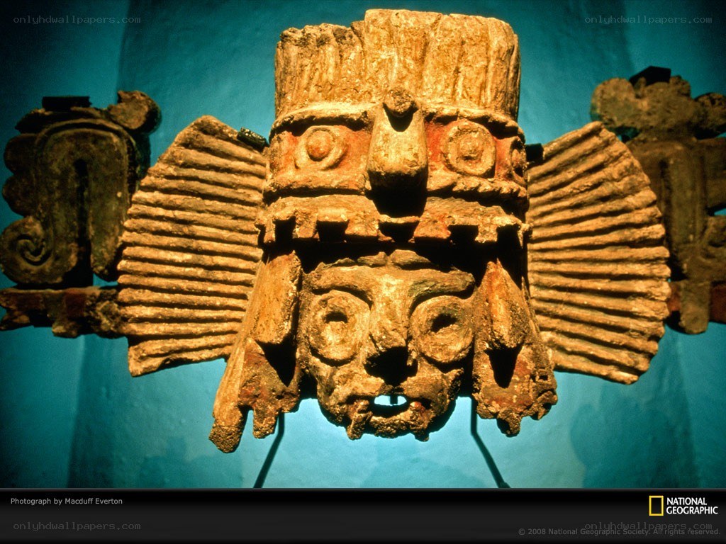 Ancient Mayan stone carving