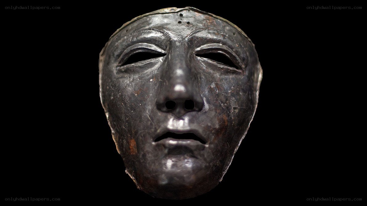 ancient metal death mask