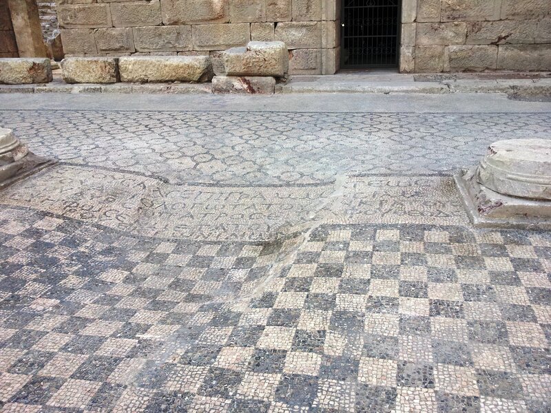 Ancient Mosaic Floor — Gray, Historical