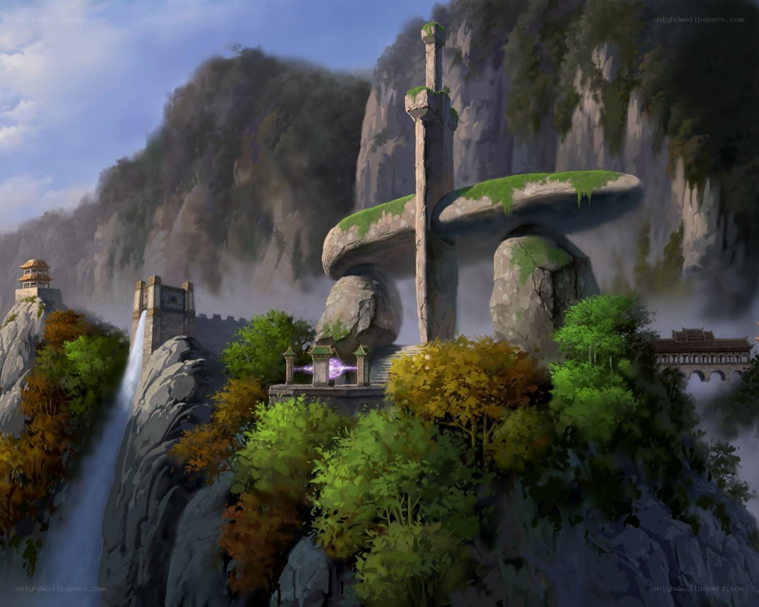 Ancient mountain temple