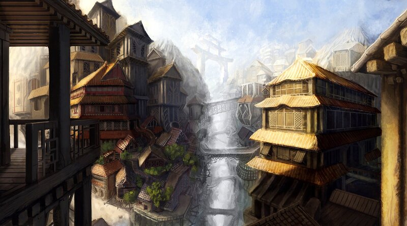 Ancient Mountain Village — Brown, Serene