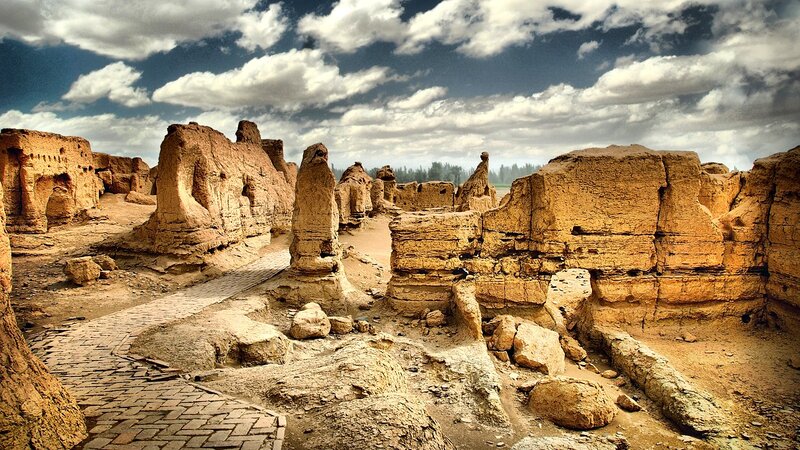 Ancient Mud-brick Ruins — Brown