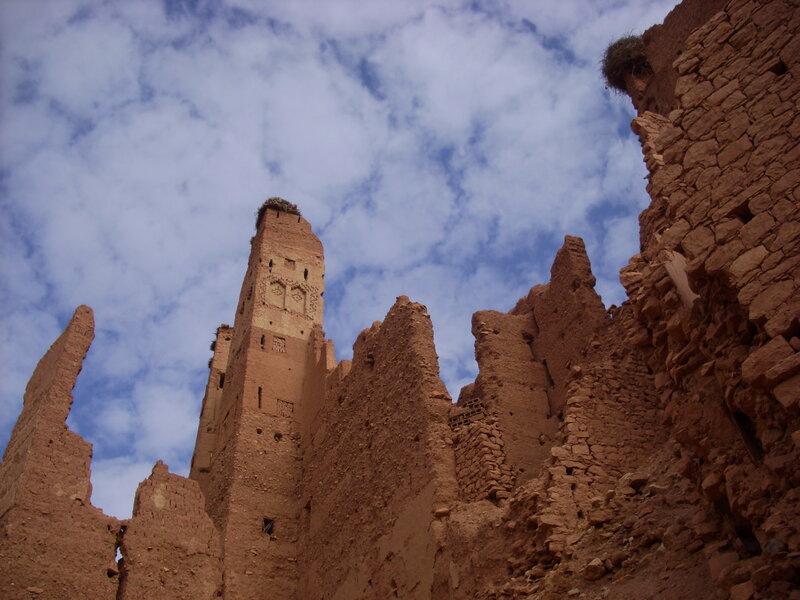 ancient mud-brick tower