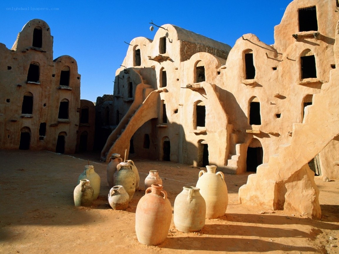 ancient mud-brick village