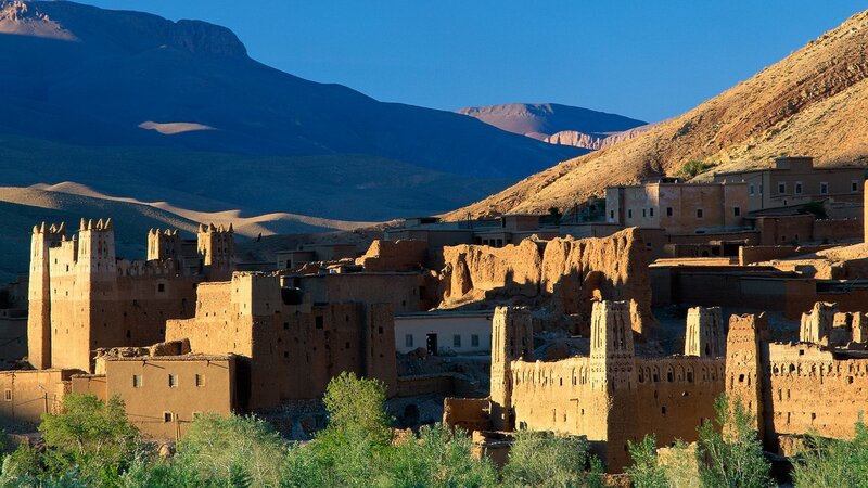 Ancient Mud-brick Village — Brown, Serene, Afternoon, Photograph, Mountains