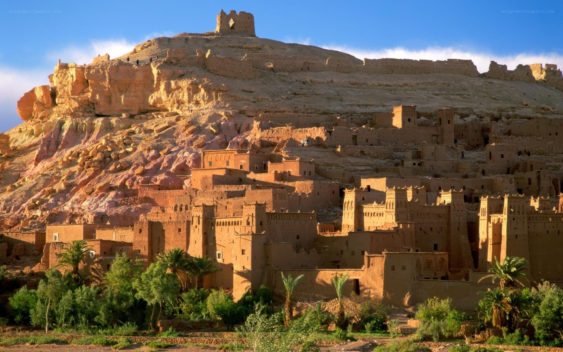 Ancient mud-brick village in Morocco