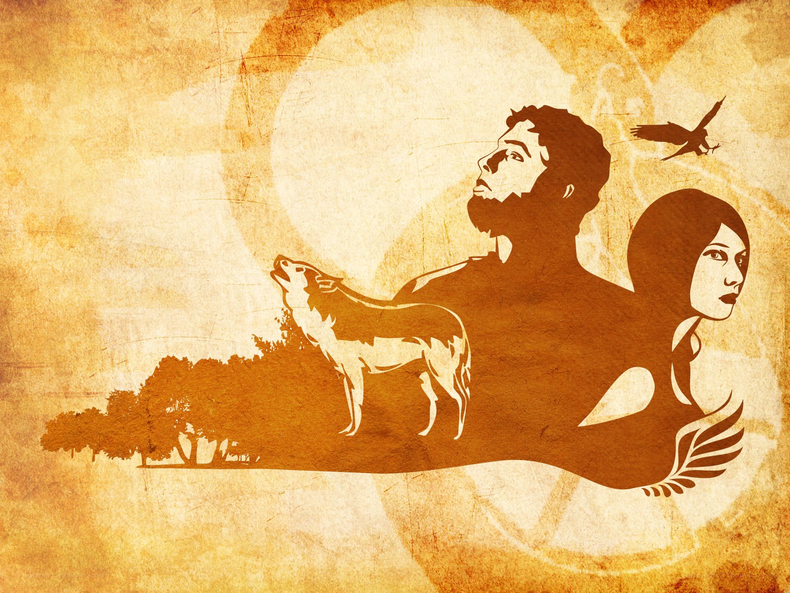 ancient myth silhouette art