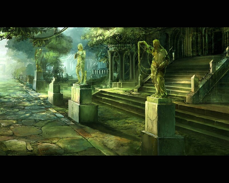 ancient overgrown ruins