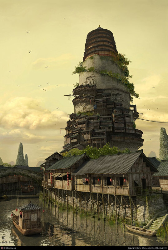 ancient pagoda village