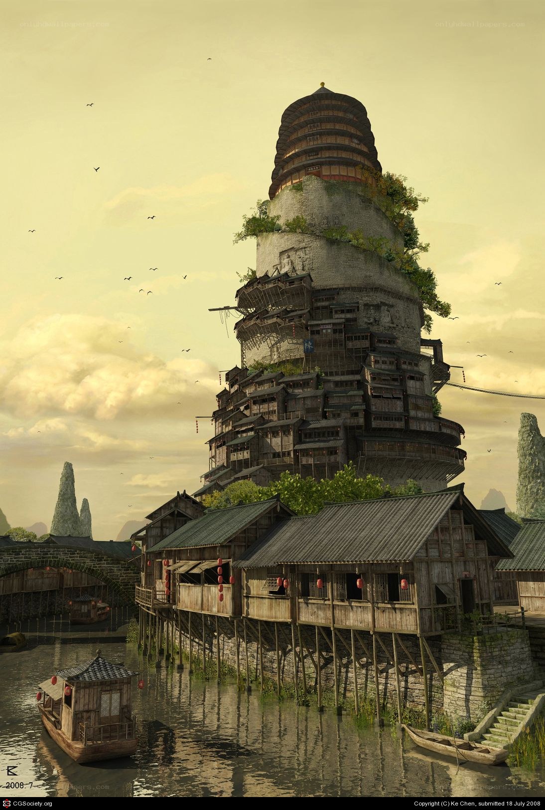ancient pagoda village