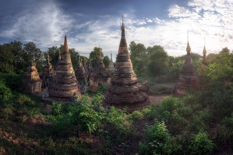 Ancient Pagodas in Jungle