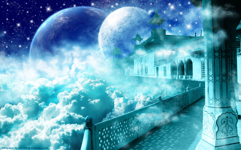 Ancient Palace in Clouds