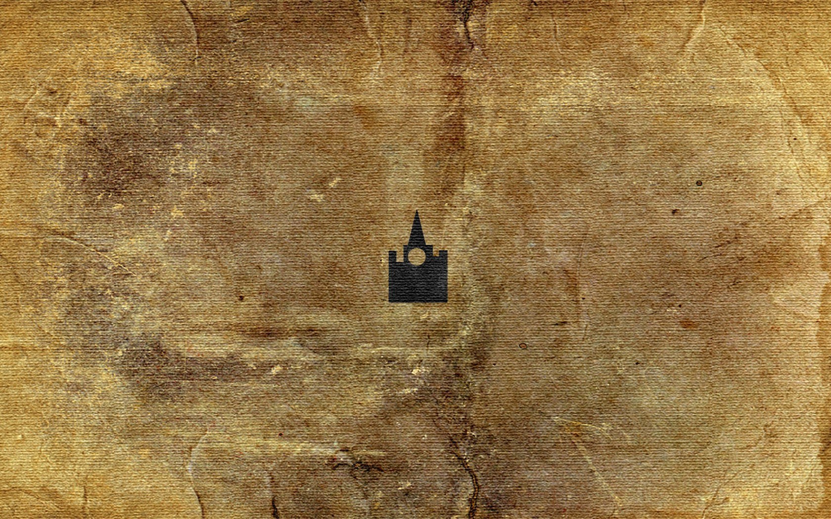 ancient parchment with castle logo