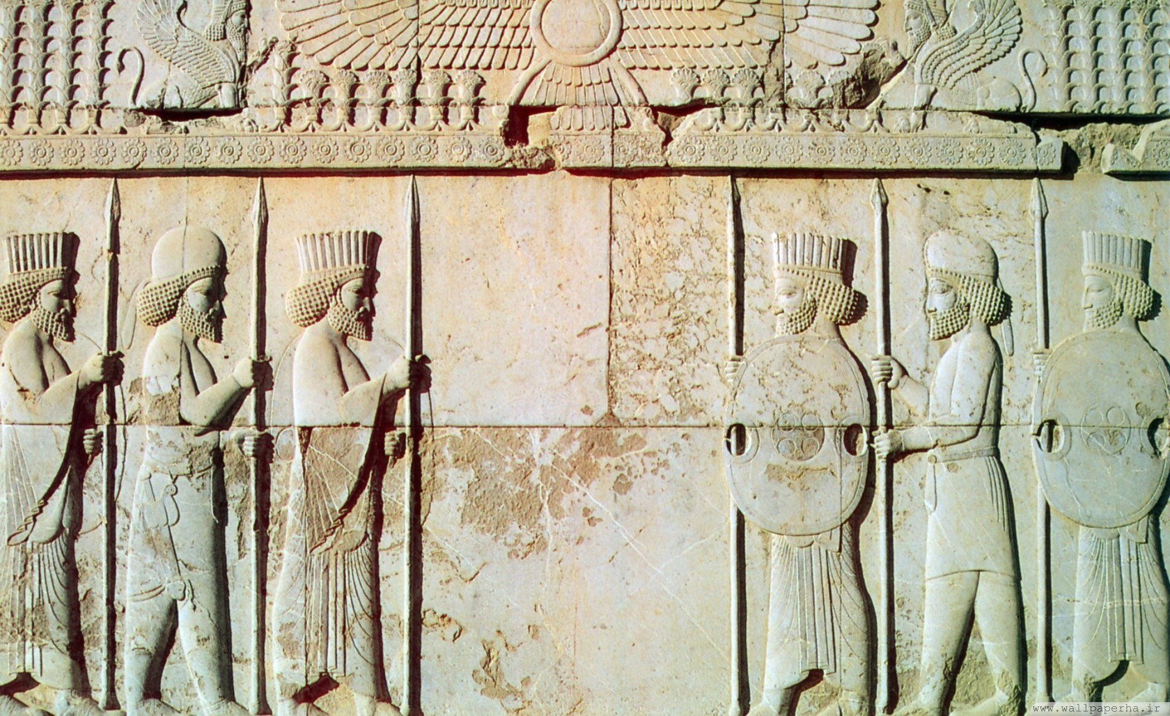 Ancient Persian relief carving