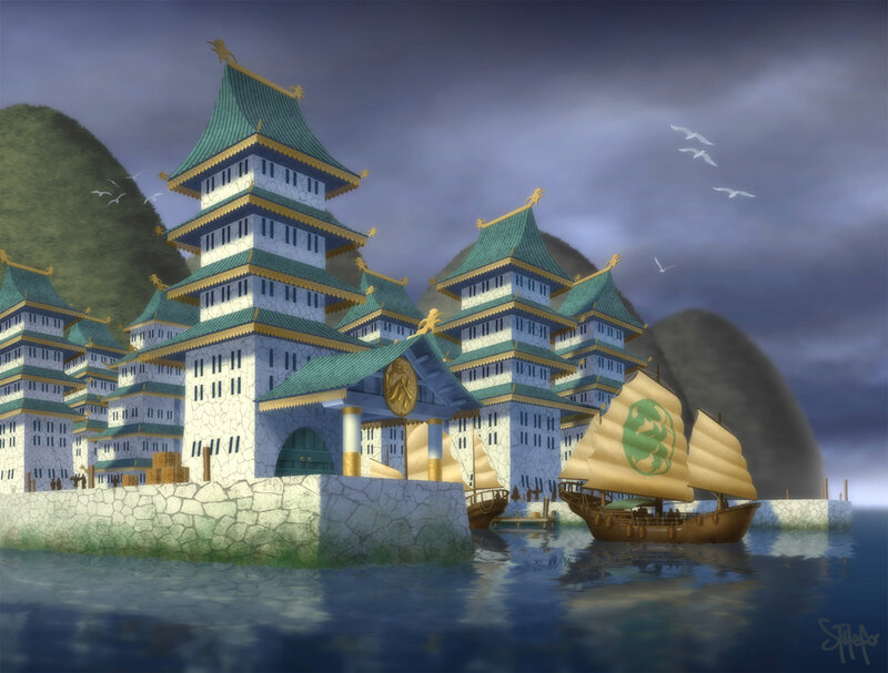 Ancient Port City — Blue