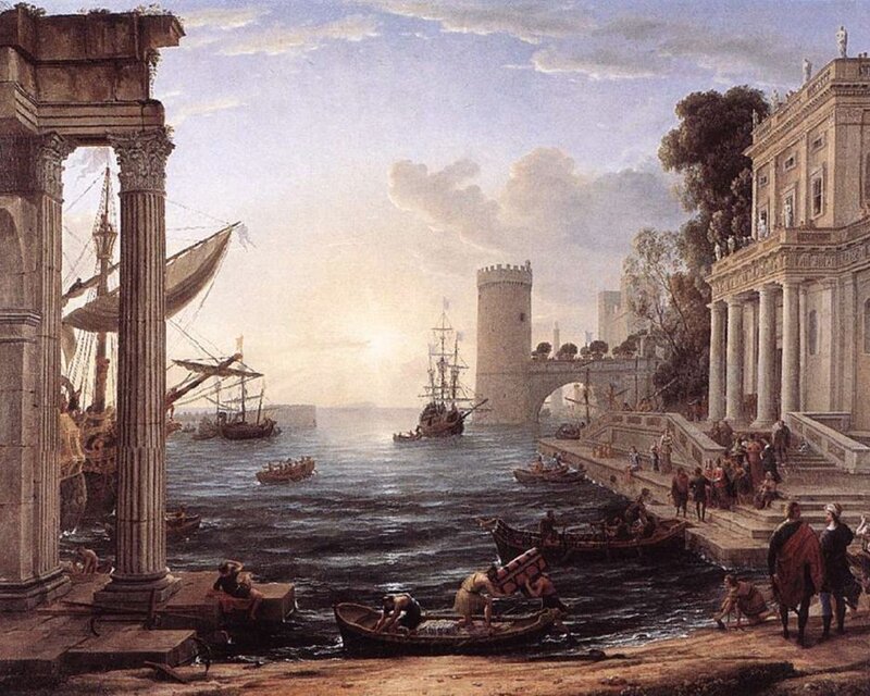 Ancient Port Scene