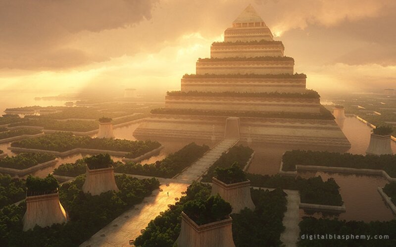 Ancient Pyramid City — Gold
