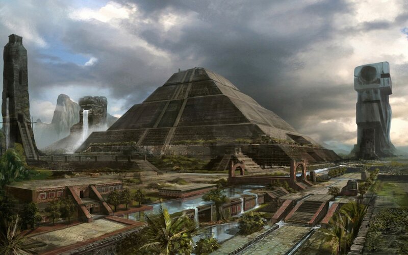 Ancient Pyramid City — Gray