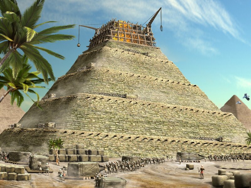 Ancient pyramid construction