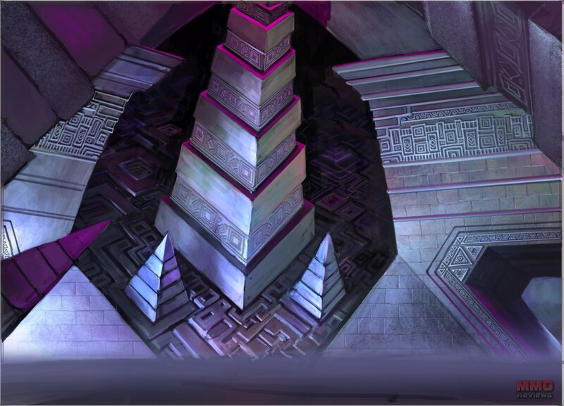 Ancient Pyramid Structure — Purple