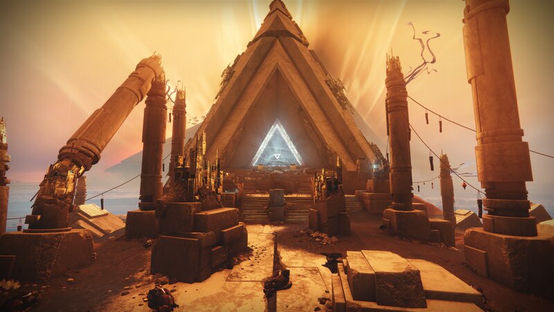 Ancient Pyramid Temple — Orange