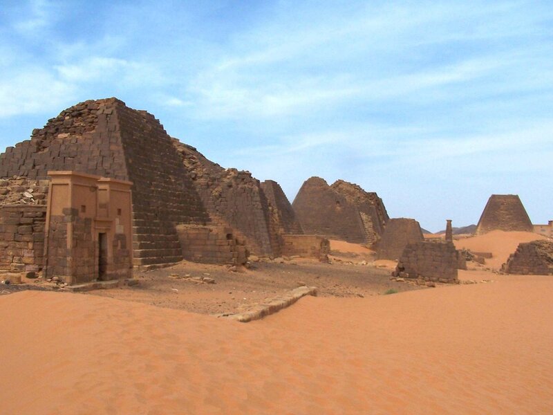 Ancient pyramids in Sudan