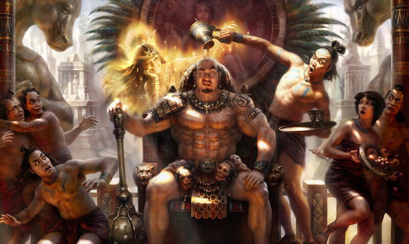 ancient ritual scene