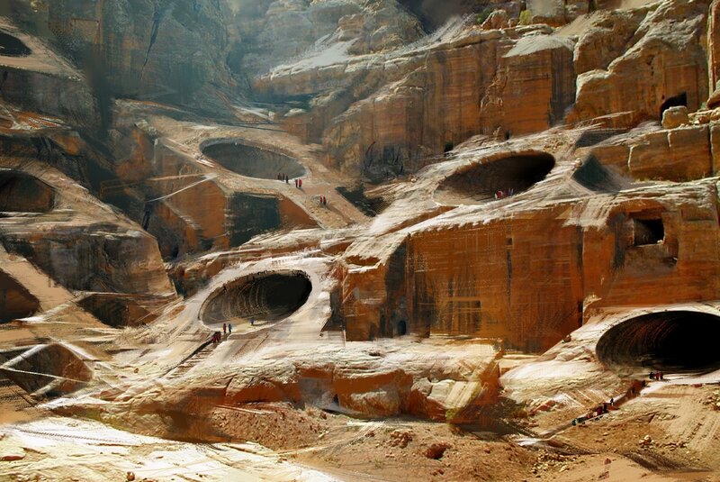 ancient rock-cut city