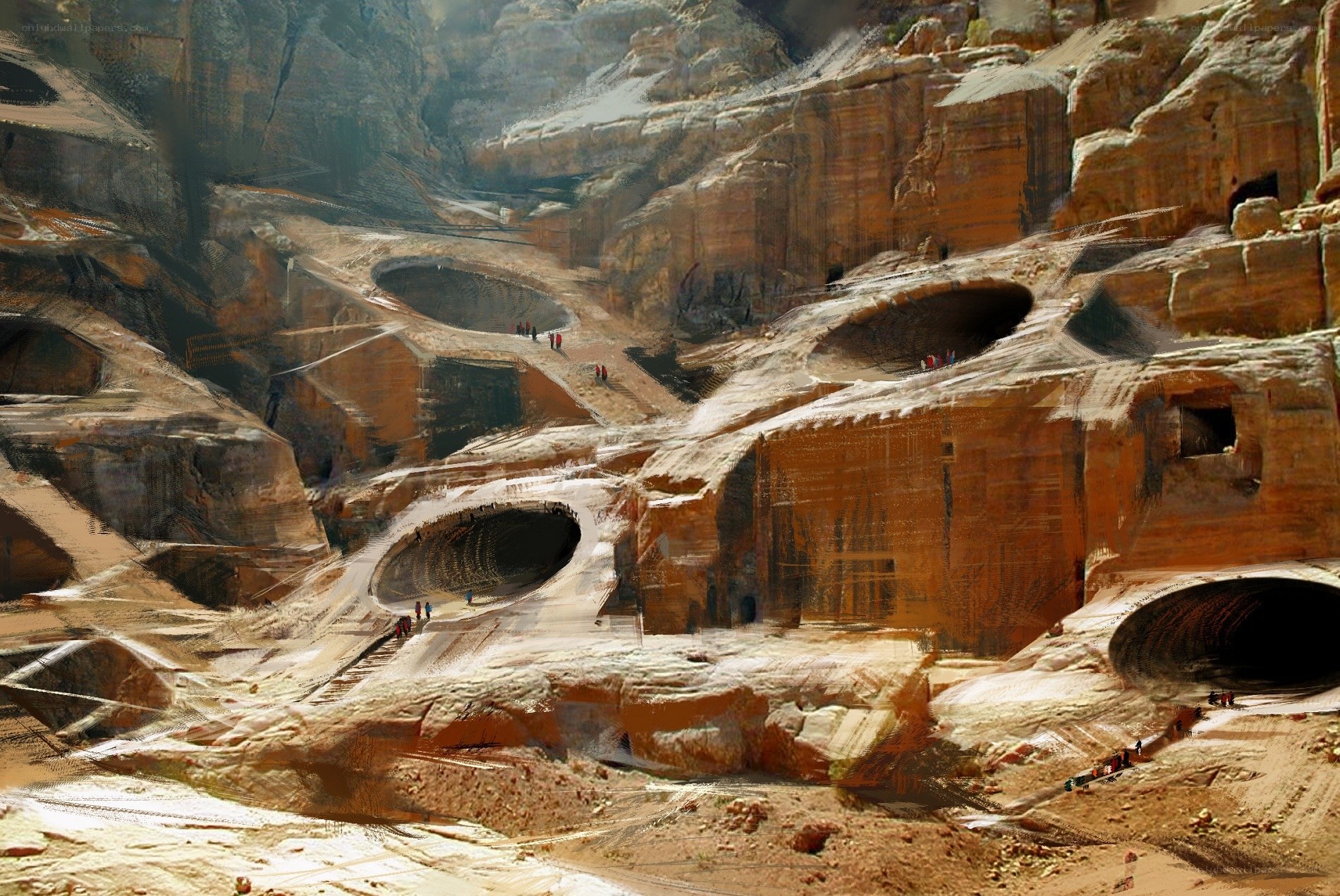 ancient rock-cut city