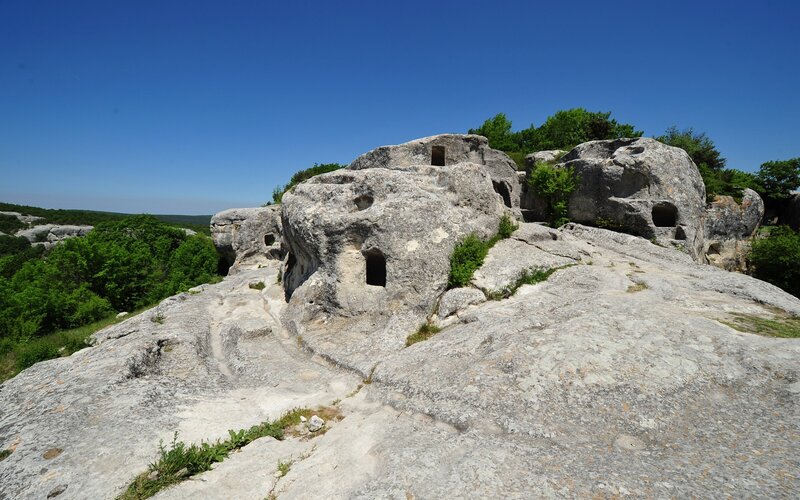 ancient rock-cut dwellings