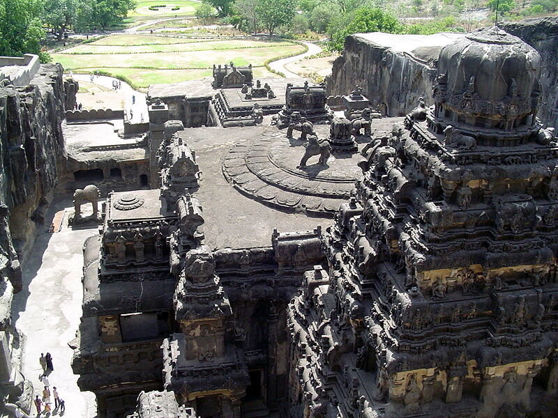 Ancient rock-cut temple complex